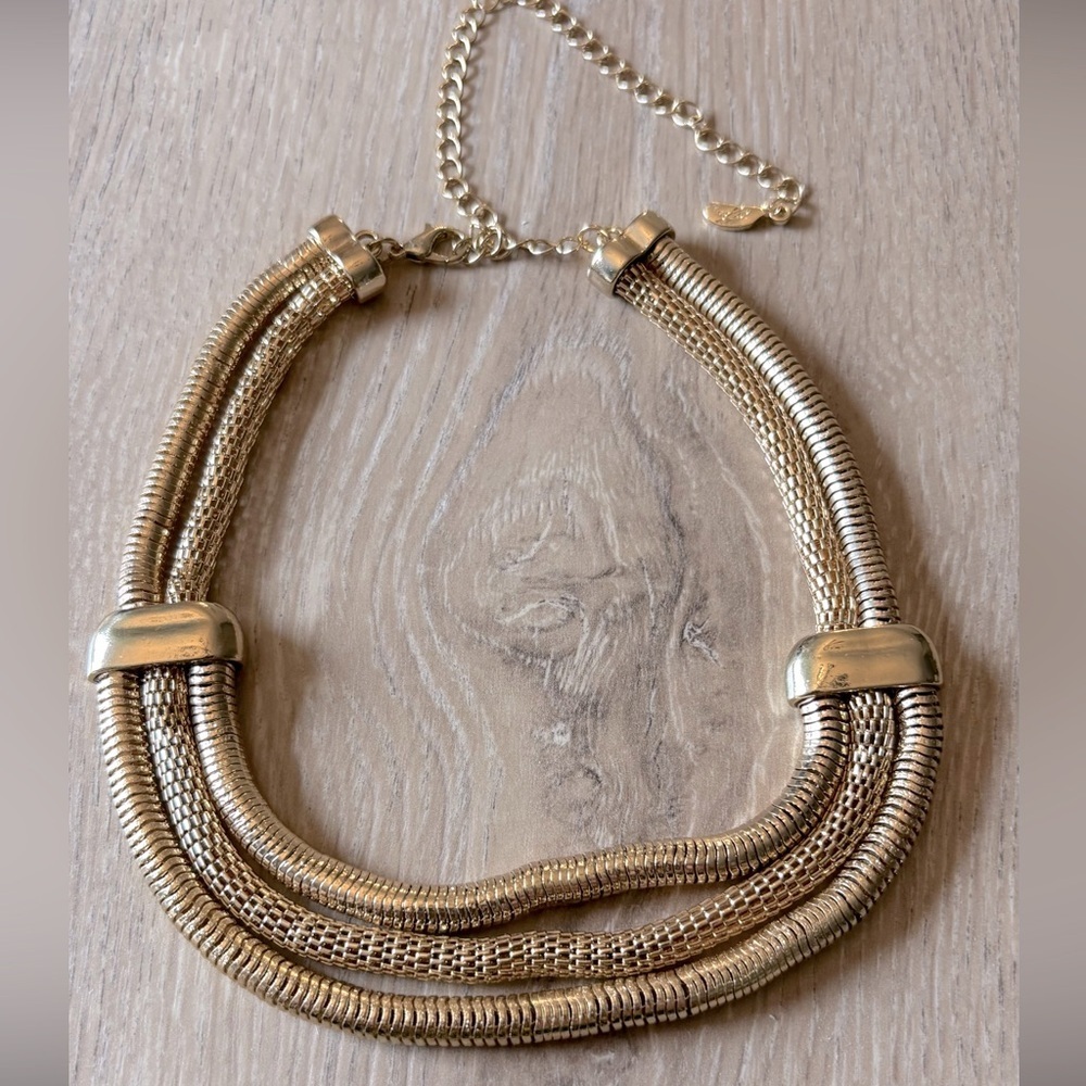 Free People Elegant Gold-Tone Necklace - Picture 4 of 5